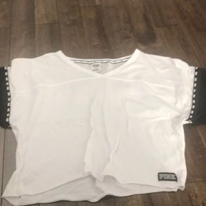 Victoria Secret Jersey tee crop top